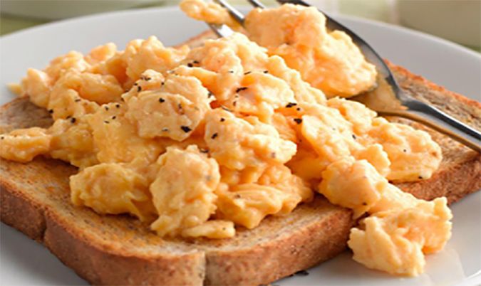 Scrambled Eggs on Toast