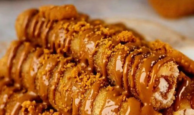 Biscoff Churros and Vanilla Ice cream