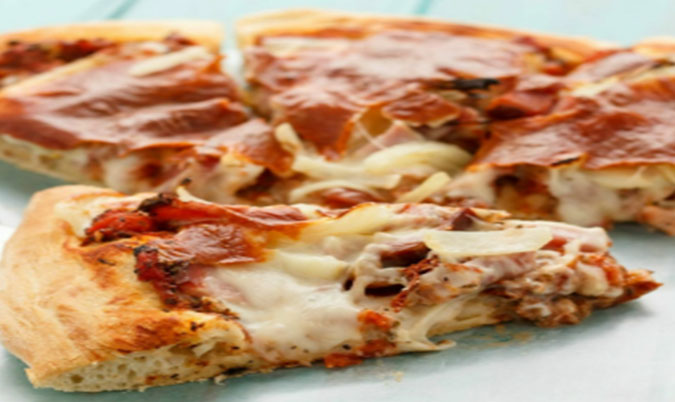 Ham And Cheese Pizza
