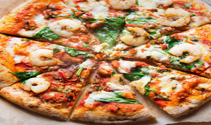 Garlic King Prawn Pizza