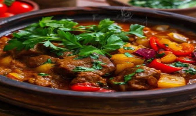 African style chilli Goat meat stew