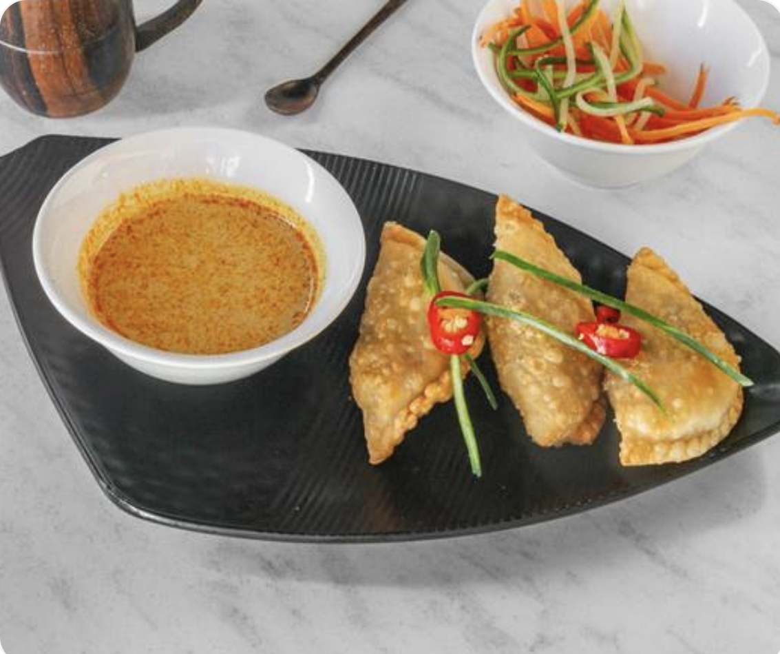 Potato Puff and Curry