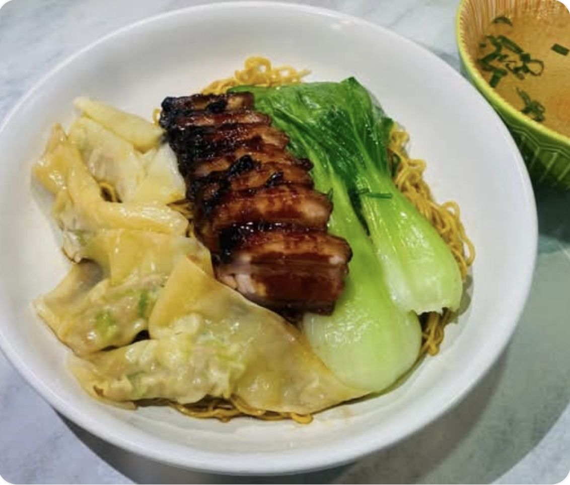 Dumpling Noodles with BBQ Pork