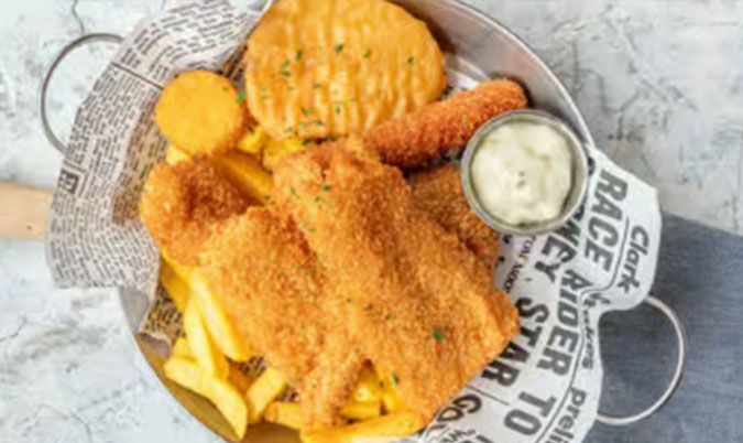 Seafood basket For One Person