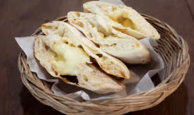 Cheese and spanish naan