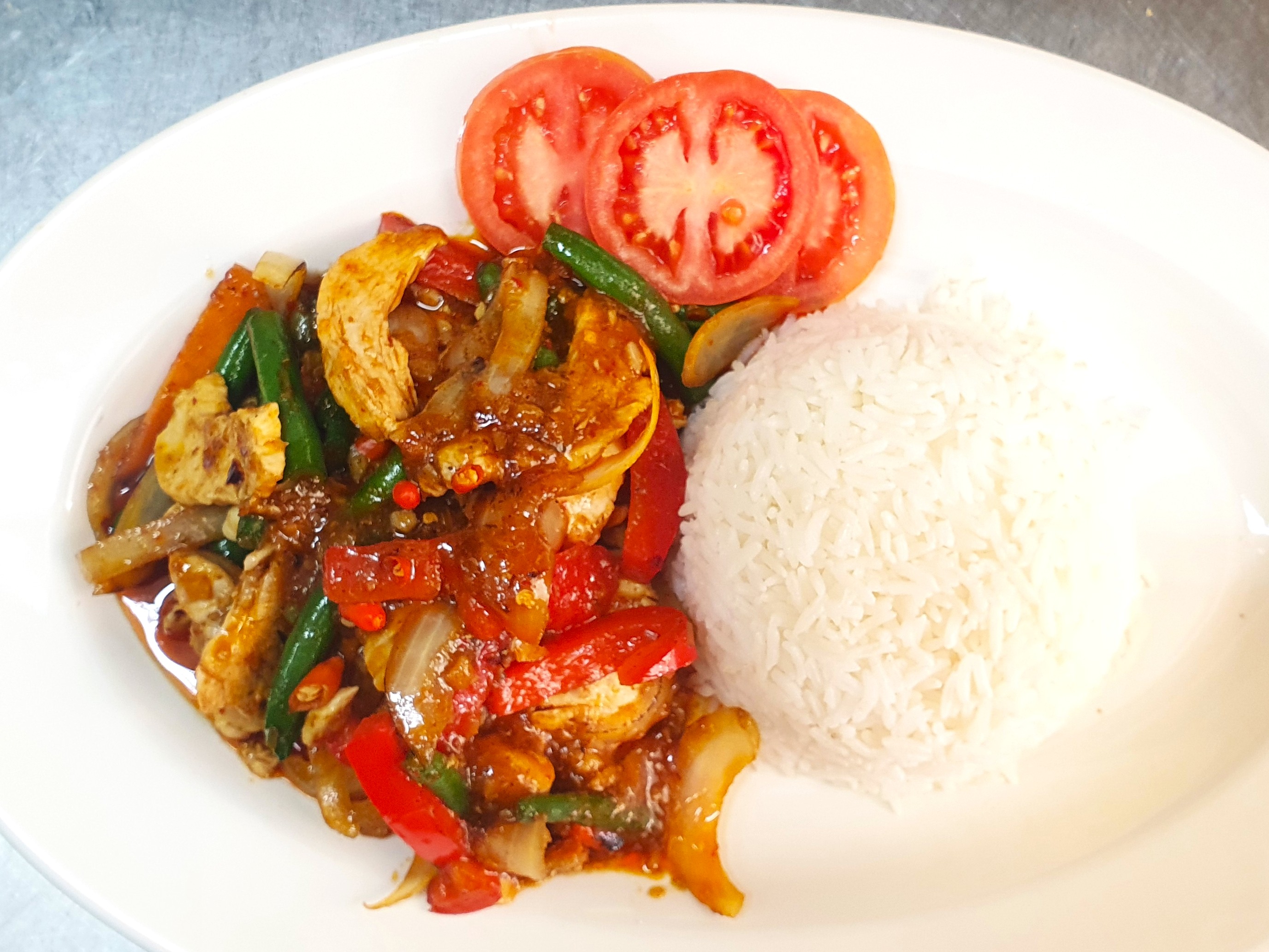 Chilli Chicken Rice