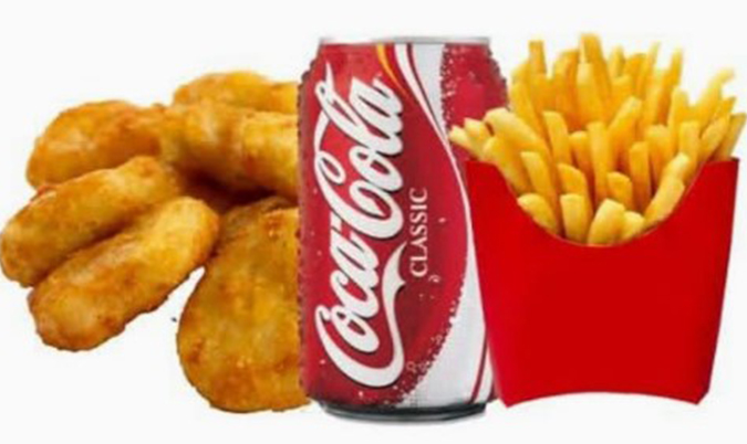 Chicken Nuggets chips and drink combo