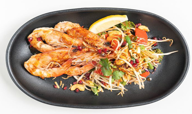 Grilled Prawn Som Tum (GF)