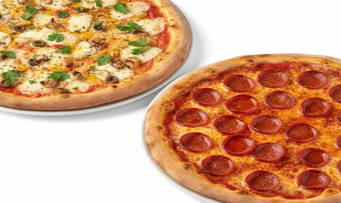 2x Family Pizzas