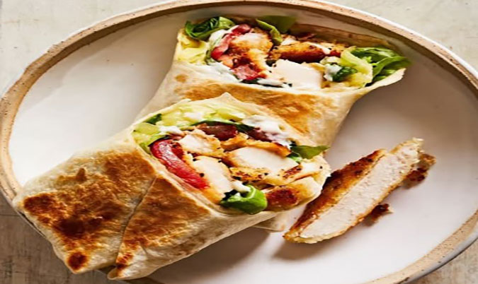 Chicken Schnitzel Wrap