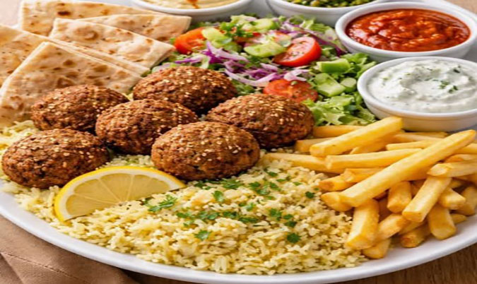 Falafel Kebab Platter