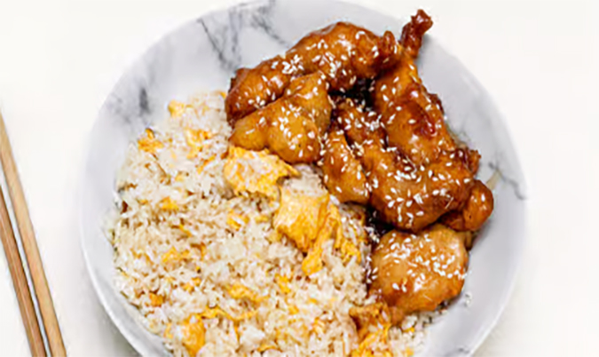 Honey or Lemon chicken with Fried rice