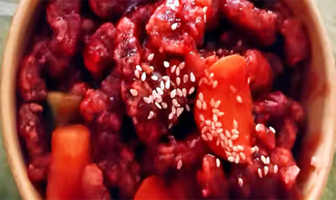 49. Rainbow beef with Fried rice