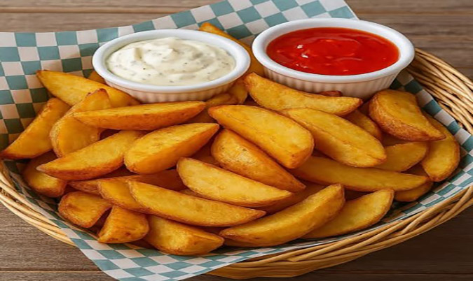 Wedges with Sweet Chilli & Sour Cream