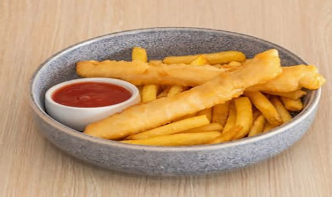 Fish and Chips with Salad