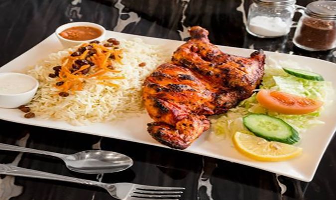BBQ Chicken with rice or pita Bread