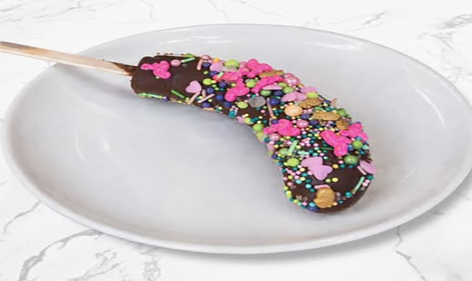 Sprinkle Chocolate Dipped Bananas