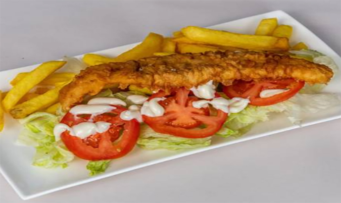 Grilled Fish with Salad