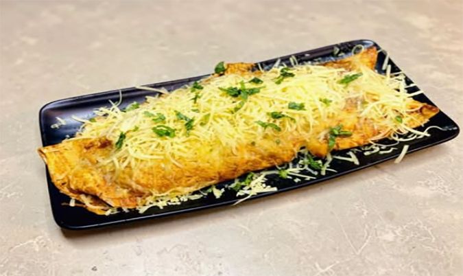 Cheese Crush Bhurji Wrap
