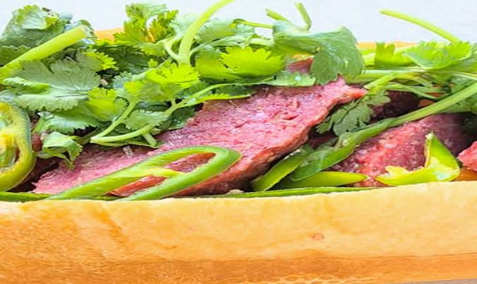 Grilled Pork Sausage Banh Mi