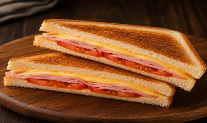 Ham cheese tomato Toastie