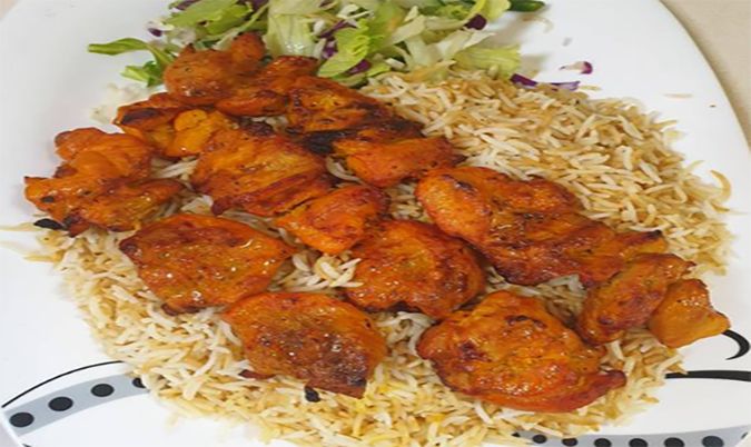 3 Skewers of Chicken Tikka