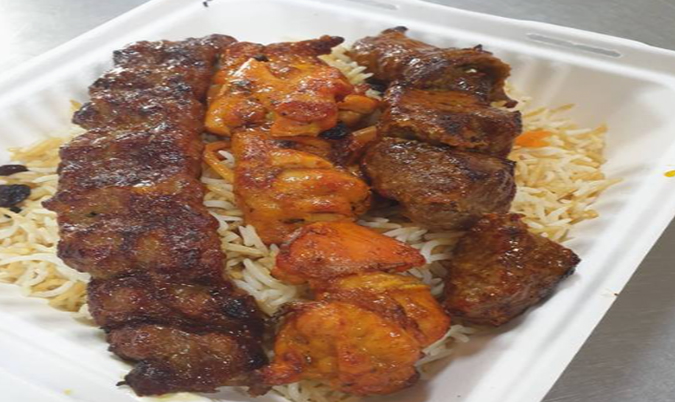 Skewers of Mixed Kebab