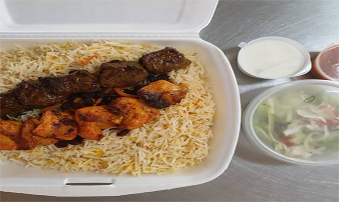 Skewers of Combination of Lamb and Chicken