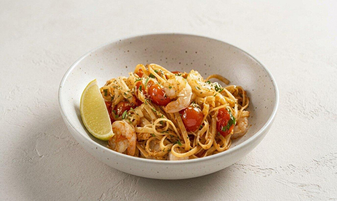 Garlic Prawn Pasta
