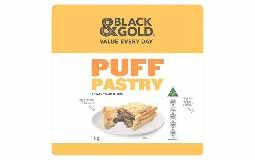Black&Gold Puff Pastry Sheets 1kg